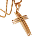 Fashion Stainless Steel Jewelry Charms Cross Pendants Necklace